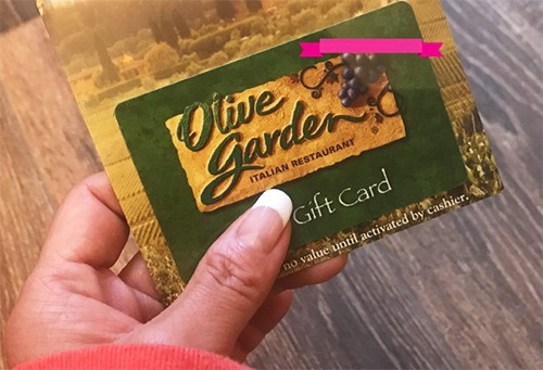 olive garden gift card balance check online